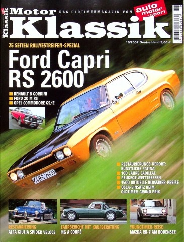 Deckblatt Motor Klassik (10/2002)